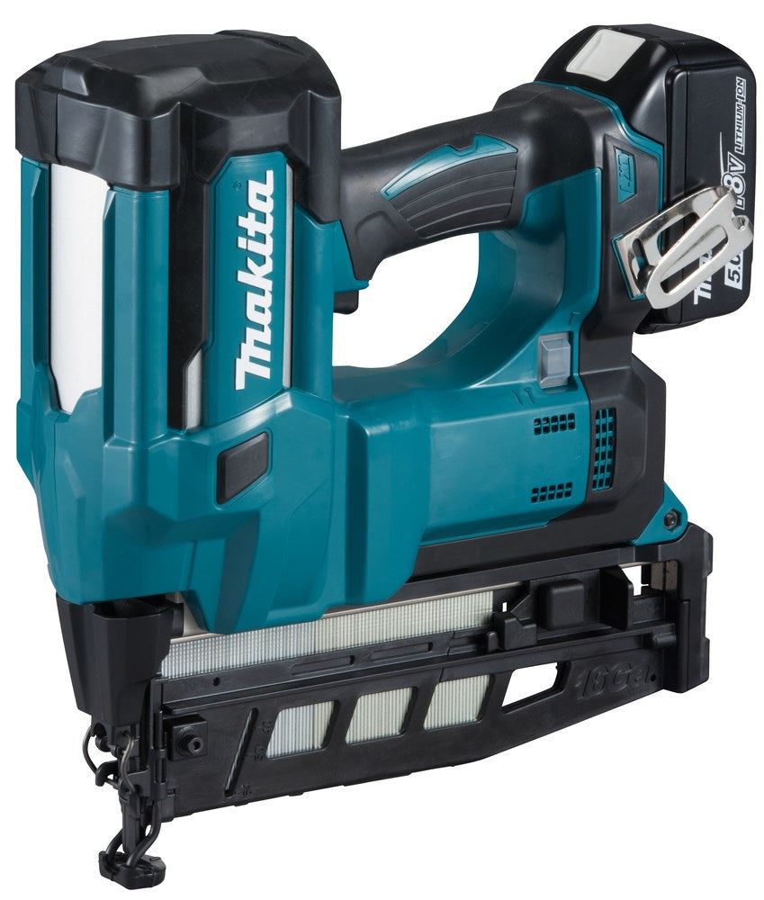 Makita DBN600RTJ Nailer/Stapler 18V with 2x5.0Ah Batteries
