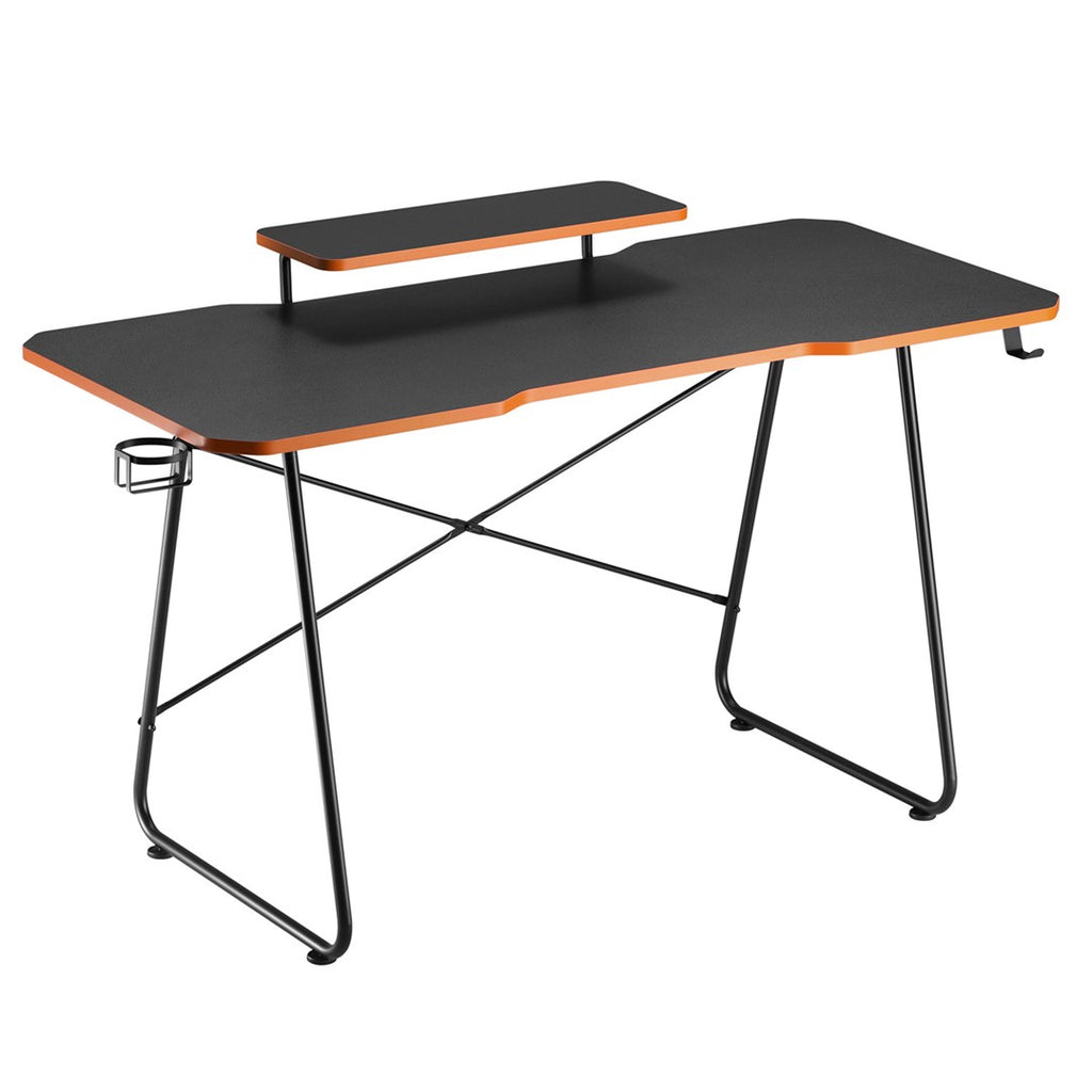RS170 Gaming Desk with Monitor Shelf Black 50 kg Max Height 850 mm