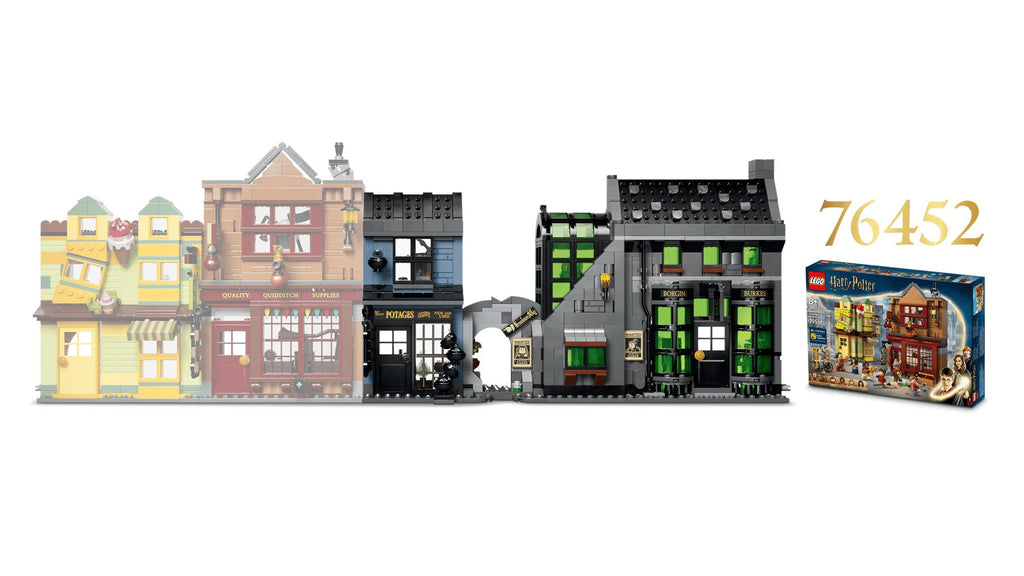 LEGO HARRY POTTER Knockturn Alley Wizarding Shops 788 Elements Ages 8+ Model 76471