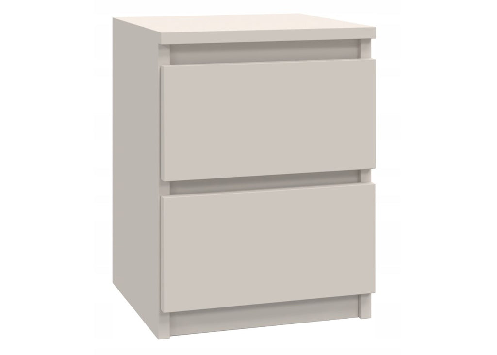MALWA M2 Bedside Table 2 Drawers Beige