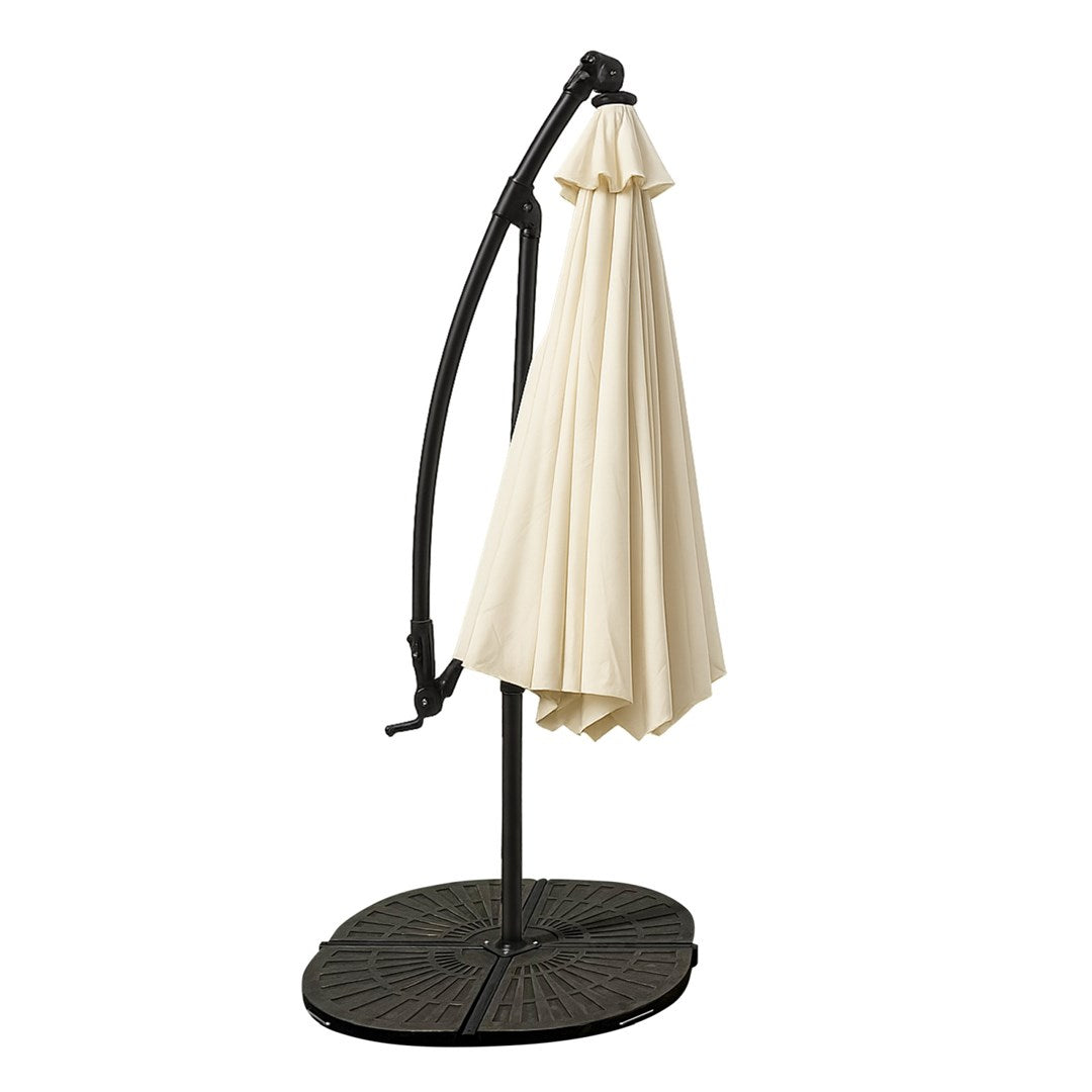 Extralink Garden Umbrella 3 m Beige with Side Panels