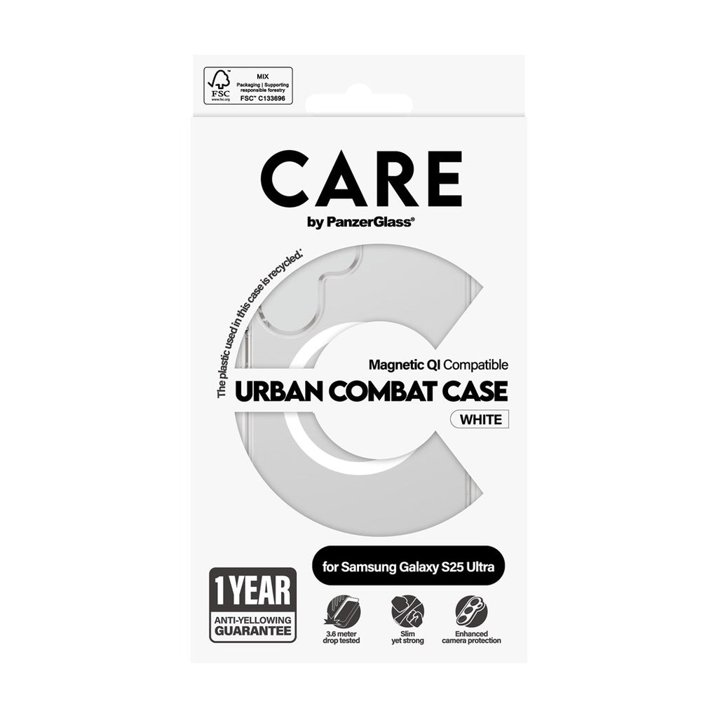 PanzerGlass Case for Samsung Galaxy S25 Ultra, Clear, Scratch & Shock Resistant, AW87-054