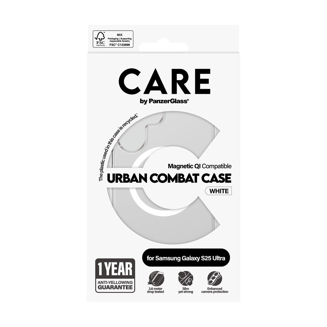PanzerGlass Case for Samsung Galaxy S25 Ultra, Clear, Scratch & Shock Resistant, AW87-054