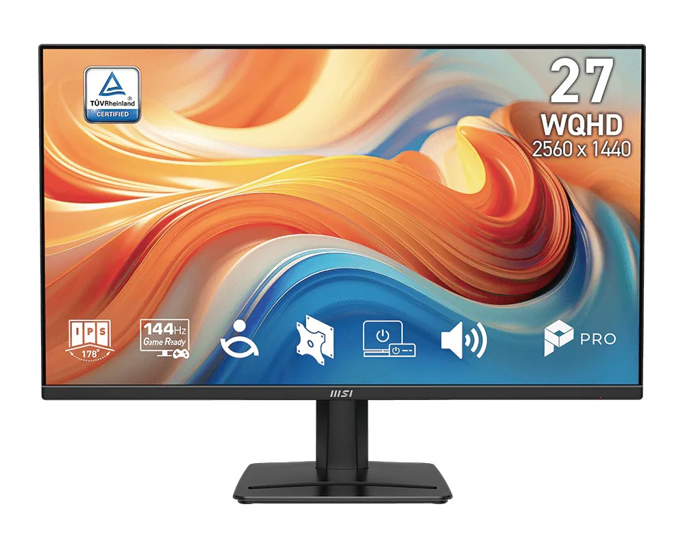 MSI Pro MP275Q E14 Monitor 27" Wide Quad HD LED Black 2560 x 1440 pixels Business