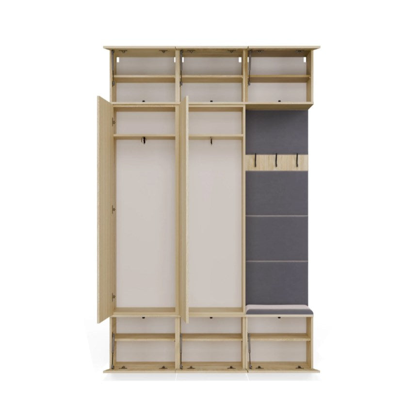 HAGA III 2SZ1W Wardrobe – Sonoma Oak