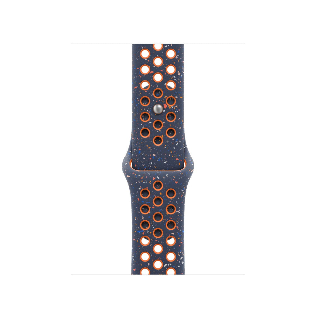 Apple Band for Apple Watch 42 mm, Blue/Orange, Fluoroelastomer, M/L, Model MYJX3ZM/A