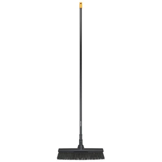 Fiskars Broom Indoor Soft Hard Bristles Aluminum 480 mm Model 1025926