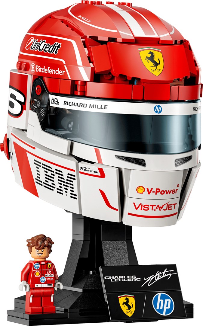 LEGO EDITIONS 43014 Scuderia Ferrari HP Charles Leclerc Helmet Building Blocks 886 Pieces Ages 14+