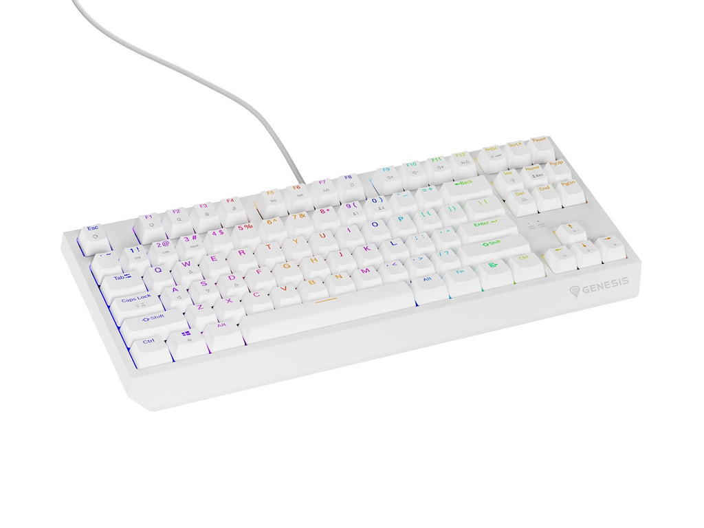 GENESIS Thor 230 TKL Keyboard Gaming USB + RF Wireless + Bluetooth QWERTY White