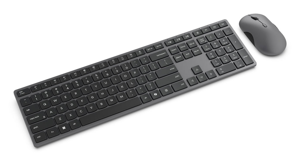 Lenovo 700 Modern keyboard Mouse included Office RF Wireless + Bluetooth US English Grey