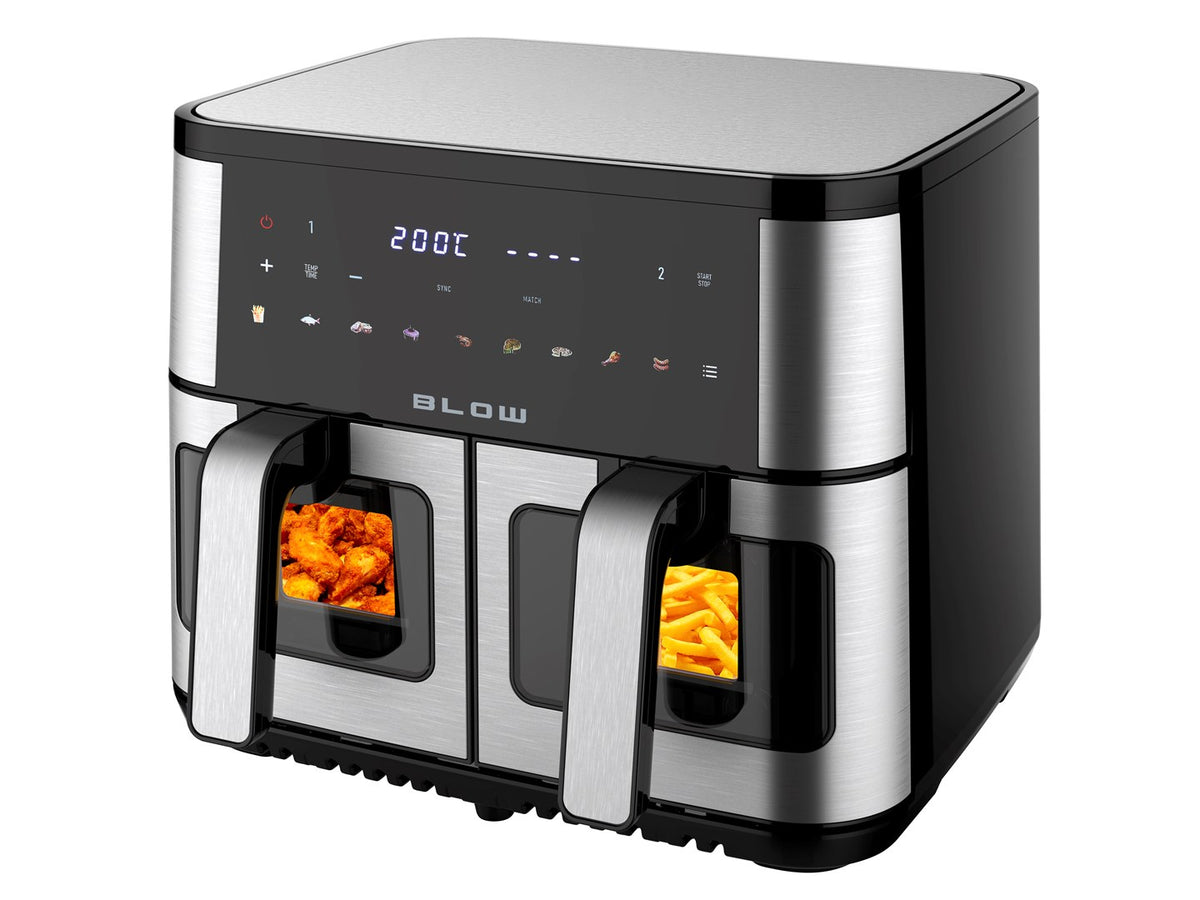 BLOW Air Fryer 2600W 9 L Stand-alone Fat-Free Black
