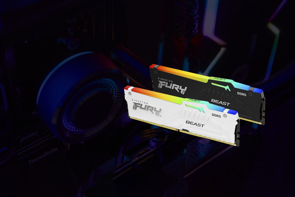 Kingston FURY Beast RGB - DDR5 - 32GB (2 x 16GB) - DIMM 288-PIN - 2800 MHz - CL40 - KF556C40BBAK2-32 PC5-44800