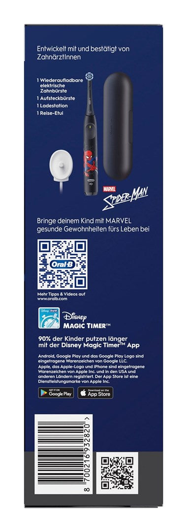 Oral-B iO Kids Spiderman Child Rotating toothbrush Black