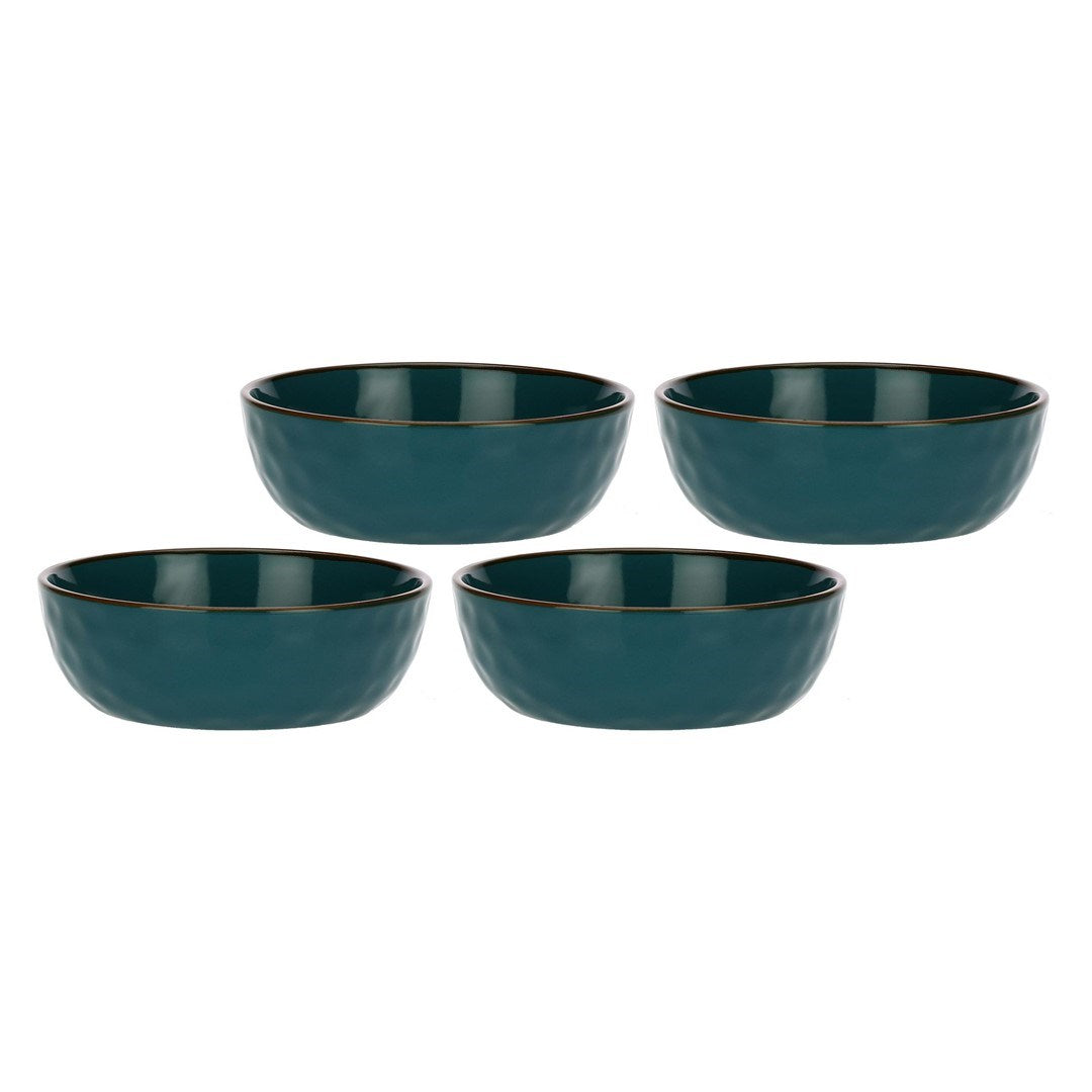 Set of 4 Concerto Ottanio Salad Bowls - Blue-Green  20 cm