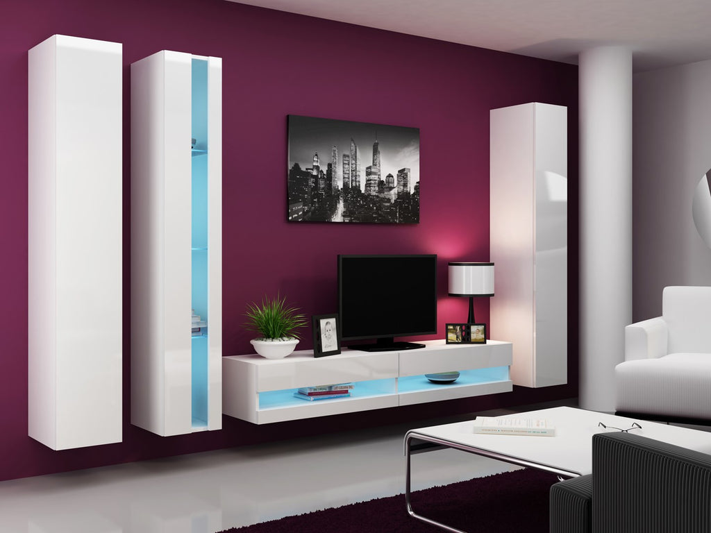 Cama Shelf Unit VIGO NEW 180/40/30 White/White Gloss