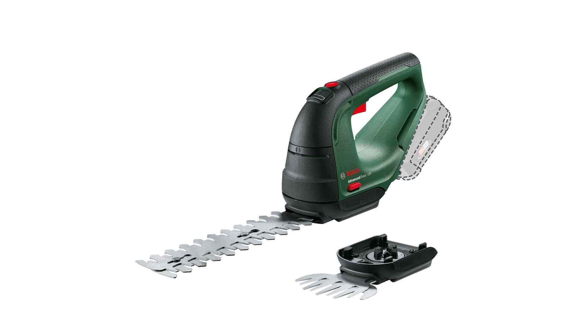Bosch AdvancedShear 18V-10 Cordless Grass Shear 10 cm Lithium-Ion (Li-Ion) Black Green