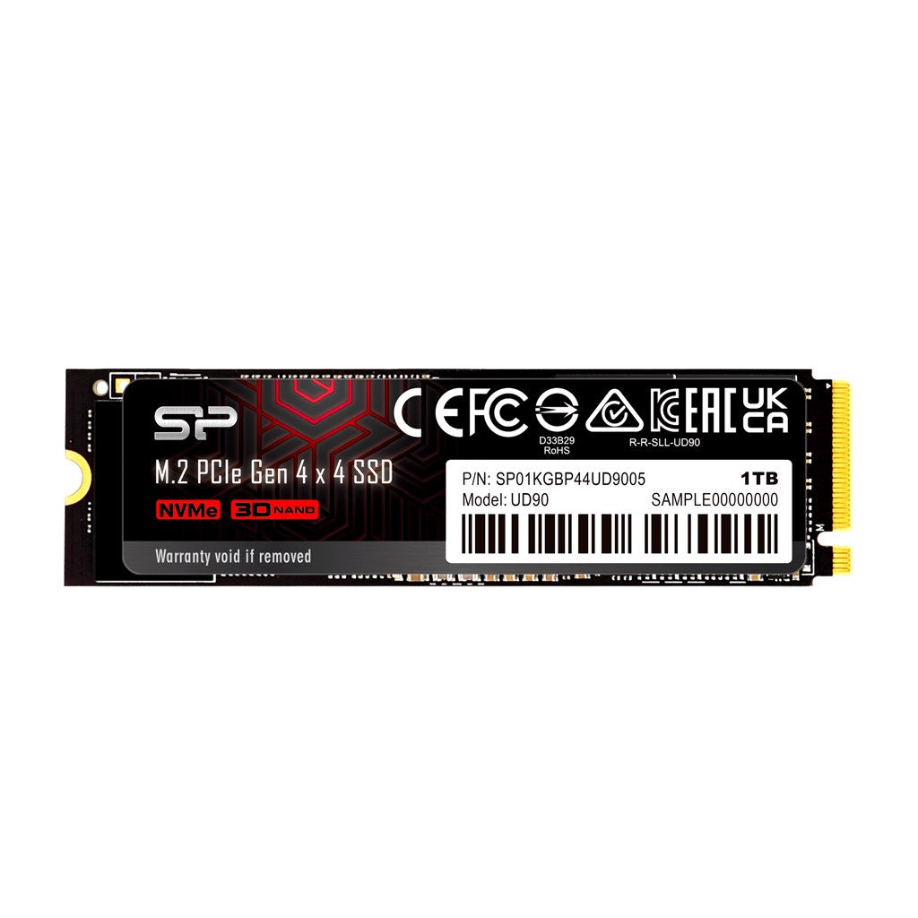 SILICON POWER UD90 - SSD - 1TB - intern - M.2 2280 - PCIe 4,0 x4 (NVMe) (SP01KGBP44UD9005)