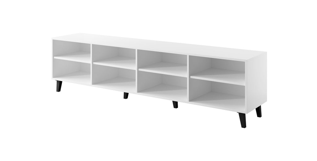 RTV Cabinet FARO 200x42x52 White Matt + Oak Craft