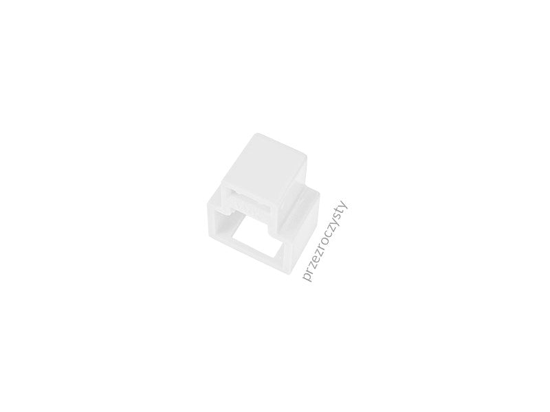 Blokada wtyku RJ45 przed nieautoryzowanym wypięciem  kolor przezroczysty (opakowanie 24 szt. + klucz) ALANTEC