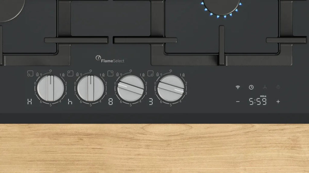 Bosch PRP6A6H40 Gas Hob Built-in 60 cm 4 Zones Black