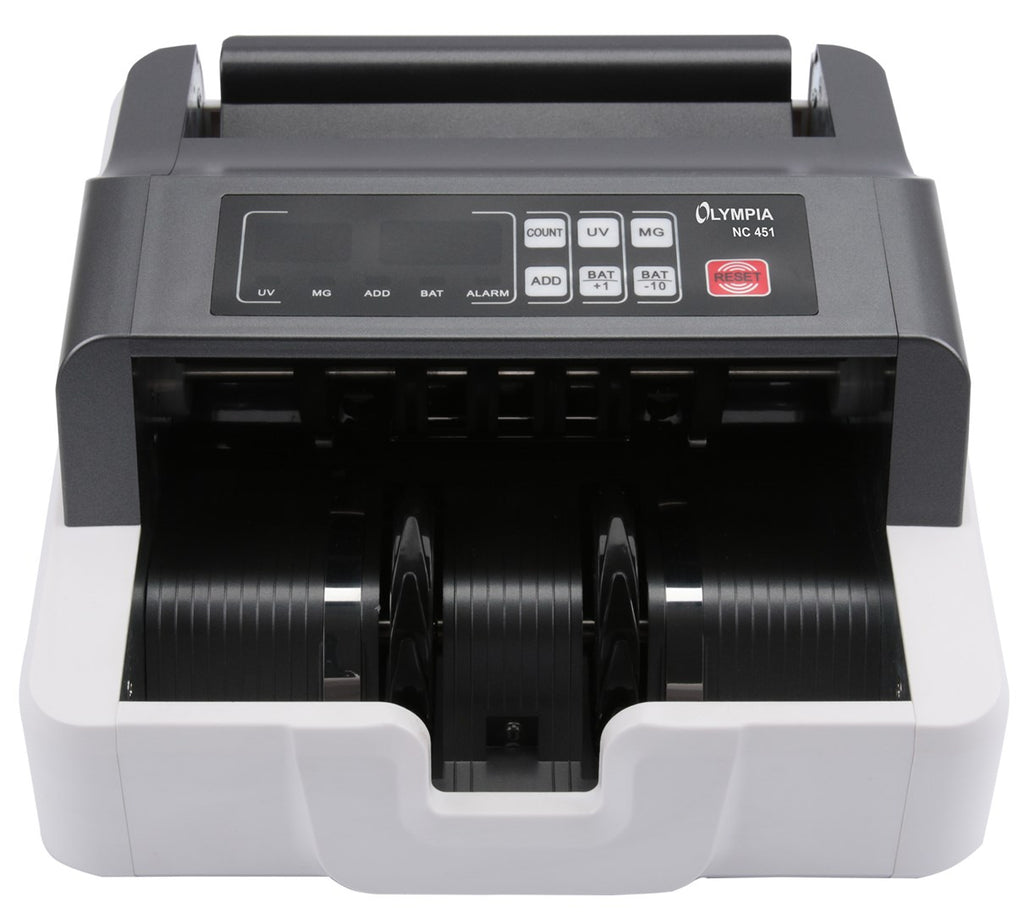 Olympia NC 451 Banknote Counting Machine Grey - UV & MG Sensors - 1,000 Notes/min - Model 947730886