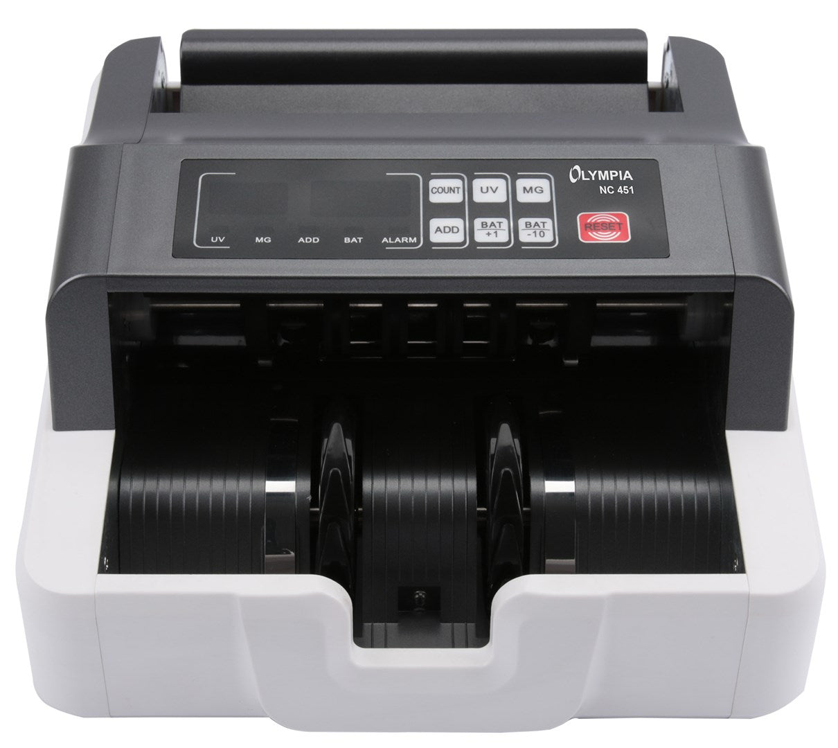 Olympia NC 451 Banknote Counting Machine Grey - UV & MG Sensors - 1,000 Notes/min - Model 947730886