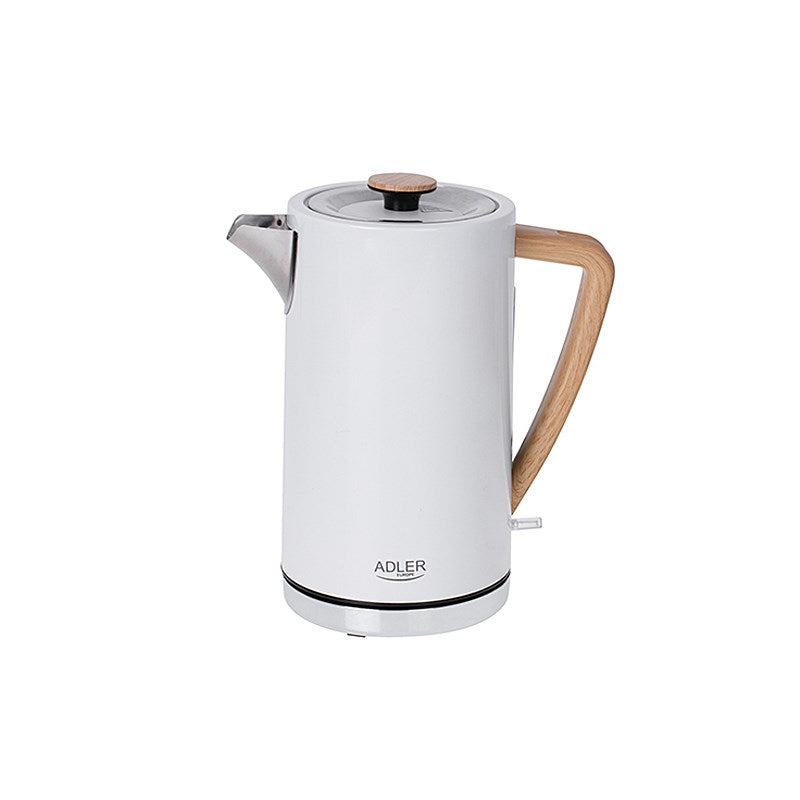 ADLER AD 1347W Electric Kettle 1.7 L White Stainless Steel