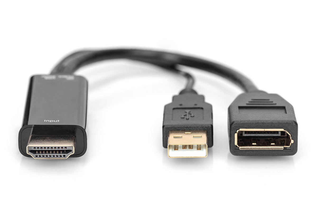 DIGITUS 4K HDMI Adapter - HDMI to DisplayPort | Model AK-330101-002-S