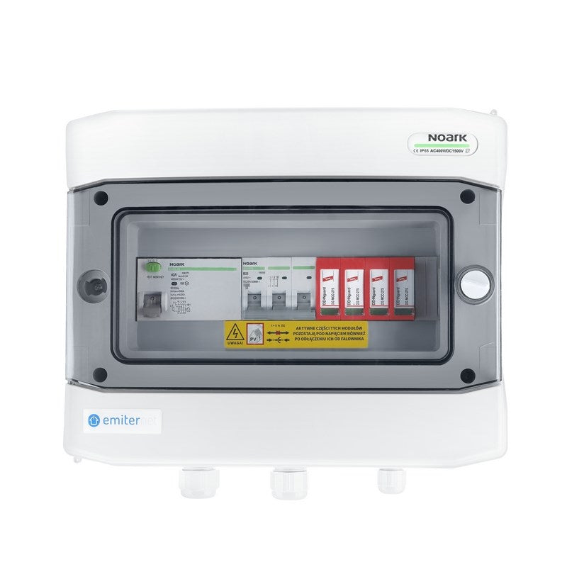 EMITER Junction Box IP65 AC with Dehn Type 2 Surge Protection, 3-Phase 25A, Model EM-276_AC