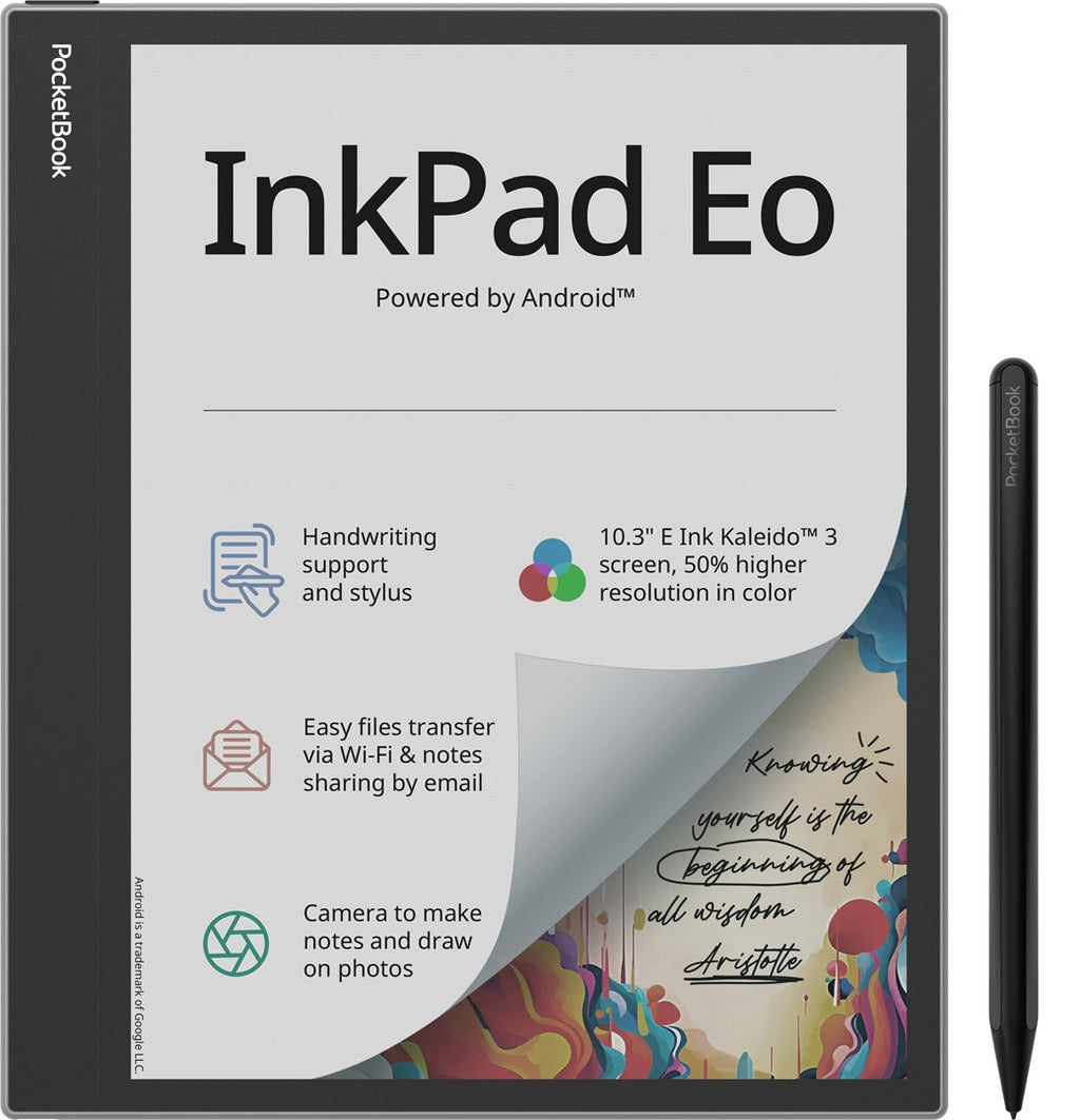 PocketBook InkPad Eo 10.3" E-Book Reader 64 GB Wi-Fi Black, Grey PB1042-M-WW