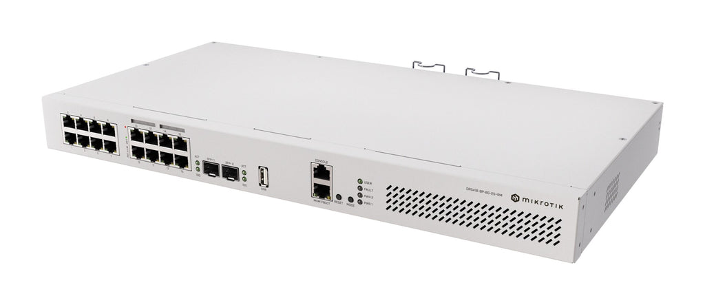 CRS418-8P-8 G-2S+RM 16-Port Gigabit Switch with PoE and 2 SFP+ Uplinks 2SFP