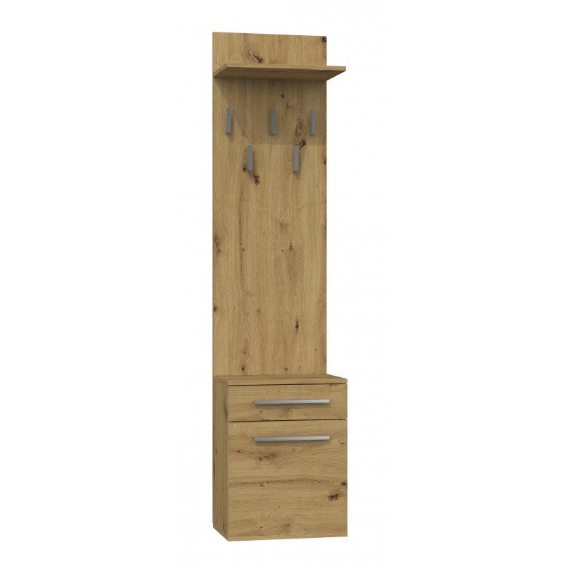 Topeshop DUO WIESZAK ARTISAN Clothing Hanger and Shoe Cabinet - Artisan Oak