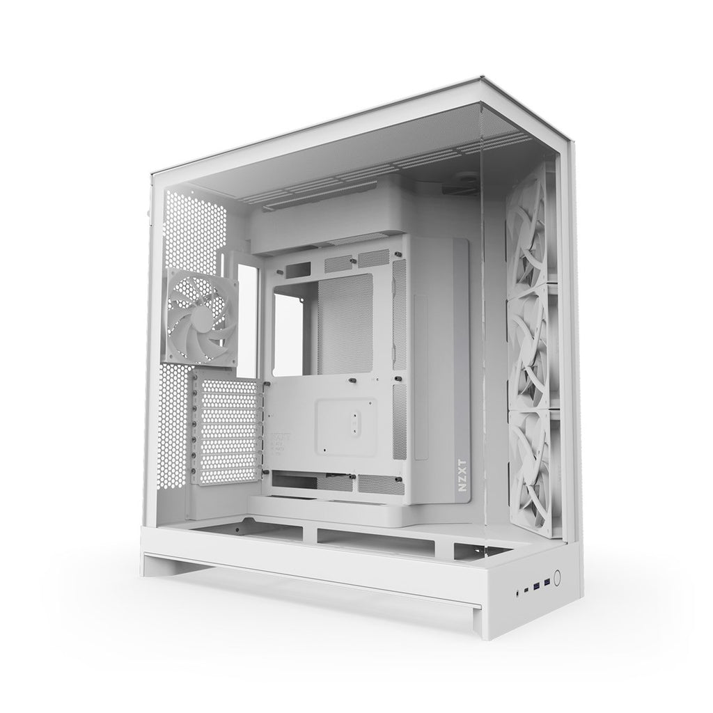 NZXT H9 Flow Tower - Spacious Dual-Chamber Case with Extensive Cooling Support