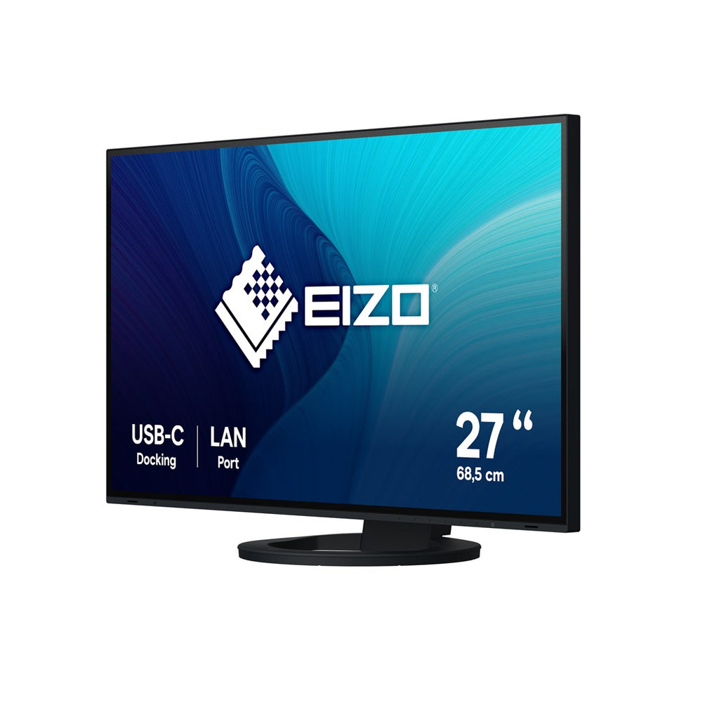 EIZO FlexScan EV2795-BK LED Display 27-inch 2560x1440 USB-C Black