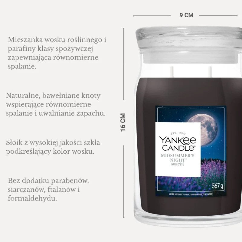 YANKEE Candle MIDSUMMER'S NIGHT Large 567 g | Model 2236198