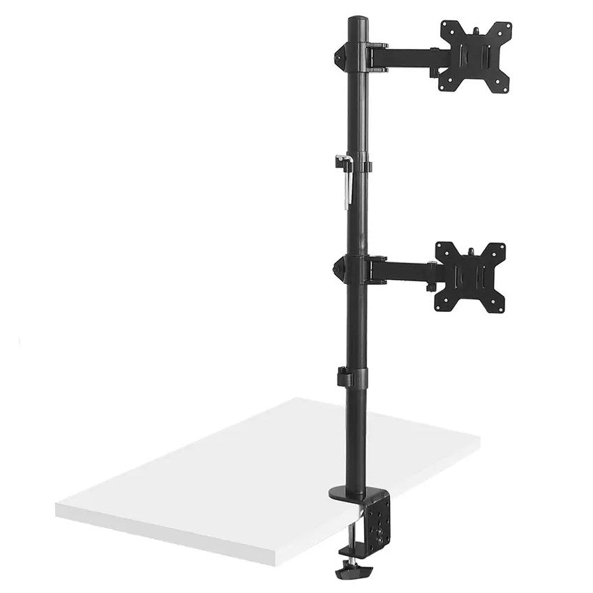 Maclean Double Vertical Monitor Desk Mount 13-27 max VESA 100x100 MC-967