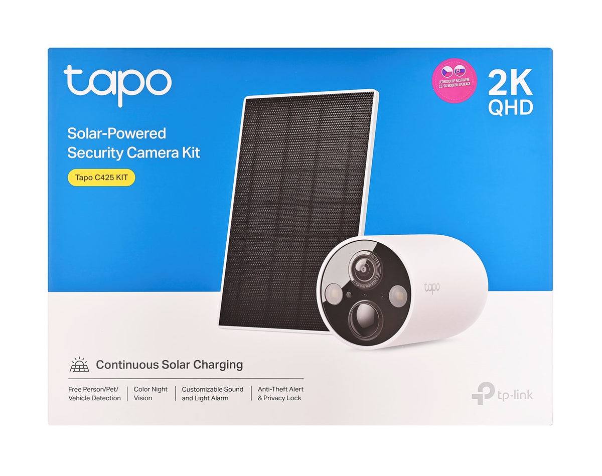 TP-LINK Solar Security Camera Kit 1220 g 100 mm x 220 mm x 287 mm Model Tapo C425KIT