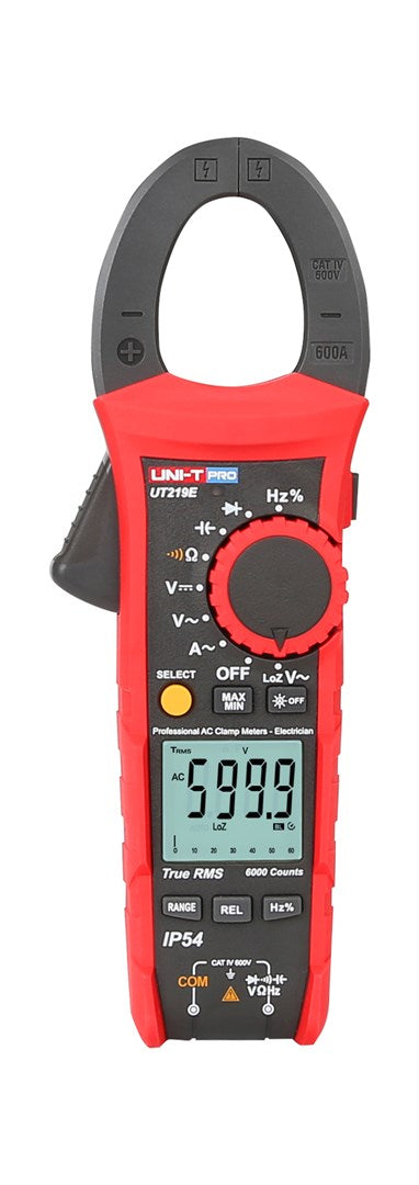 UNI-T Clamp Meter UT219E - 718 g, 317 mm Width, 100 mm Length, 159 mm Height
