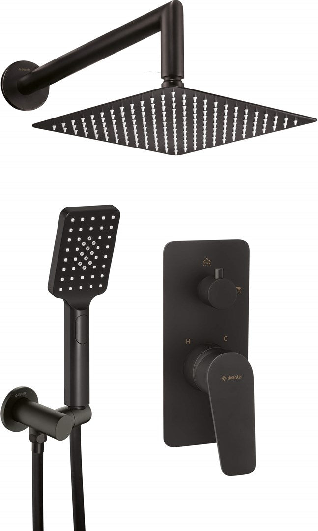 Deante Concealed Shower Set Complete with Components