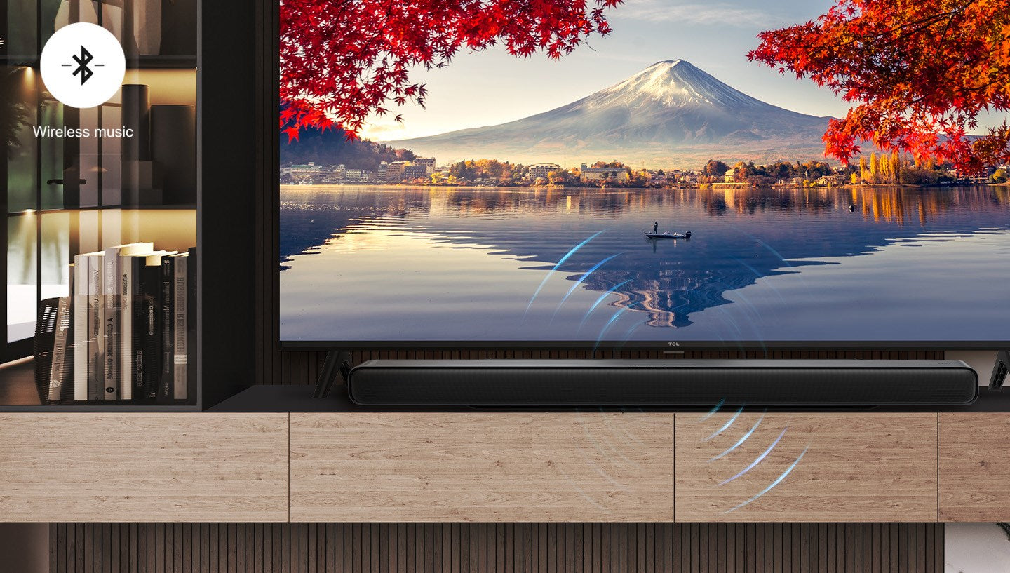 TCL Soundbar S45HE - Dolby Atmos 2.1 with Integrated Subwoofer - Black