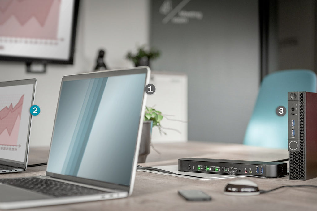 DIGITUS - KVM/Audio Switch - 4 x KVM/Audio - Desktop (DIGITUS)