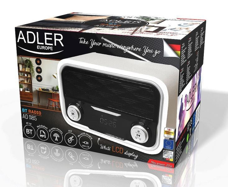 Adler AD 1185 Portable Radio White