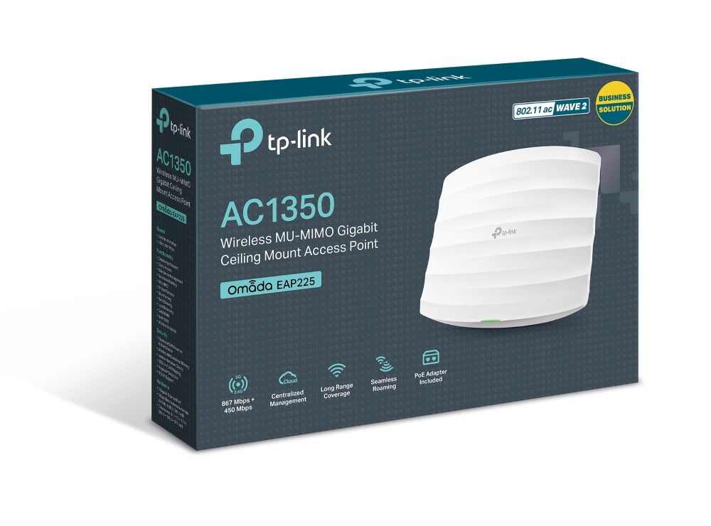 TP-LINK Wireless Access Point EAP225 1350 Mbit/s Dual-Band
