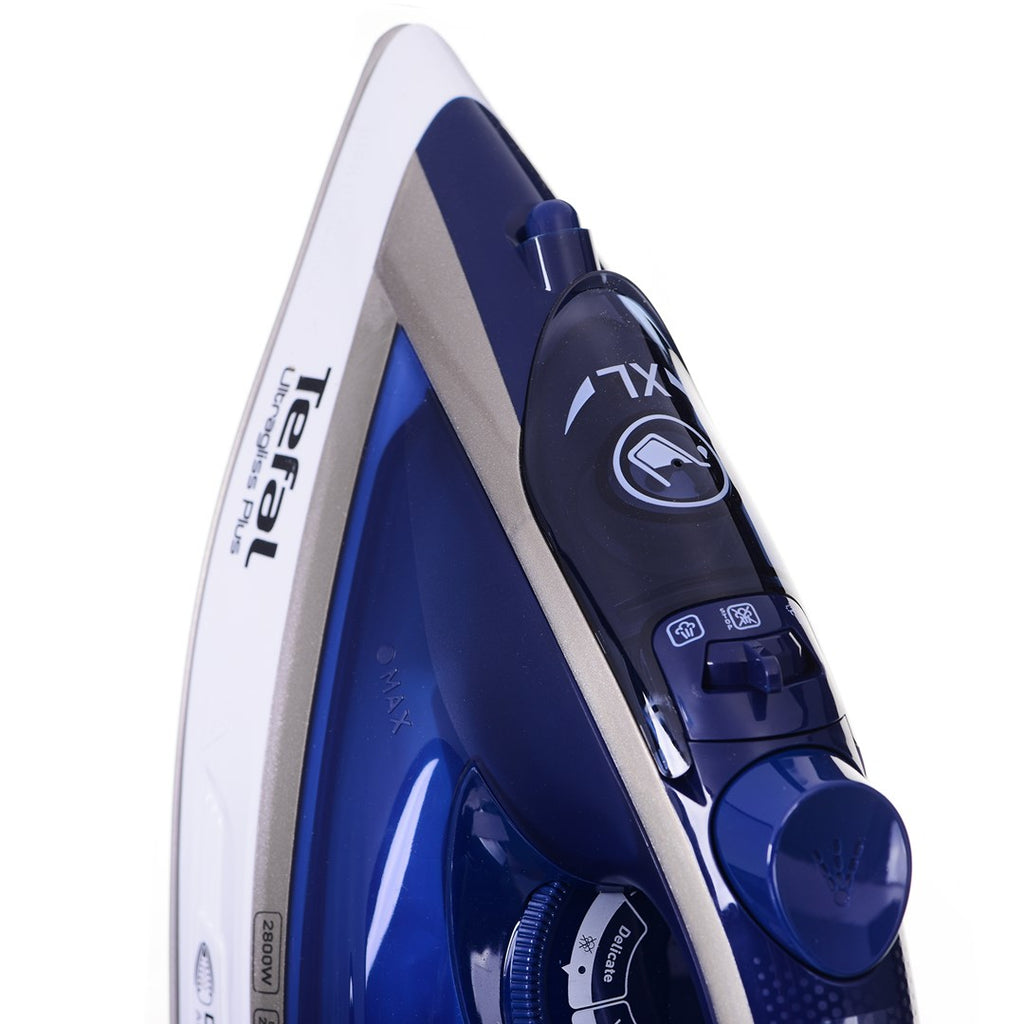 Tefal Ultimate Pure FV6812E0 iron Steam iron 2800 W Blue  Silver