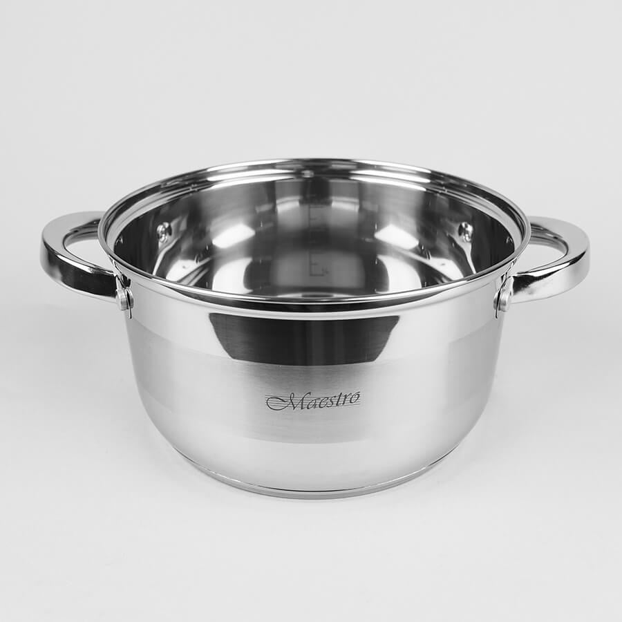 Maestro Cookware Set 10 Items Stainless Steel - Model MR-2220-10