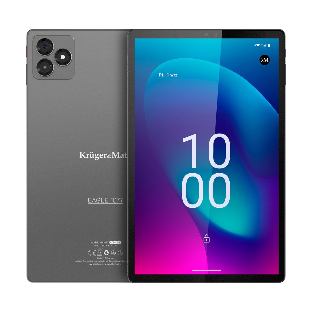 Krüger&Matz KM1077 tablet 4 GB RAM 64 GB Octa-Core (10.1 ) Wi-Fi 5 (802.11ac) Android 15