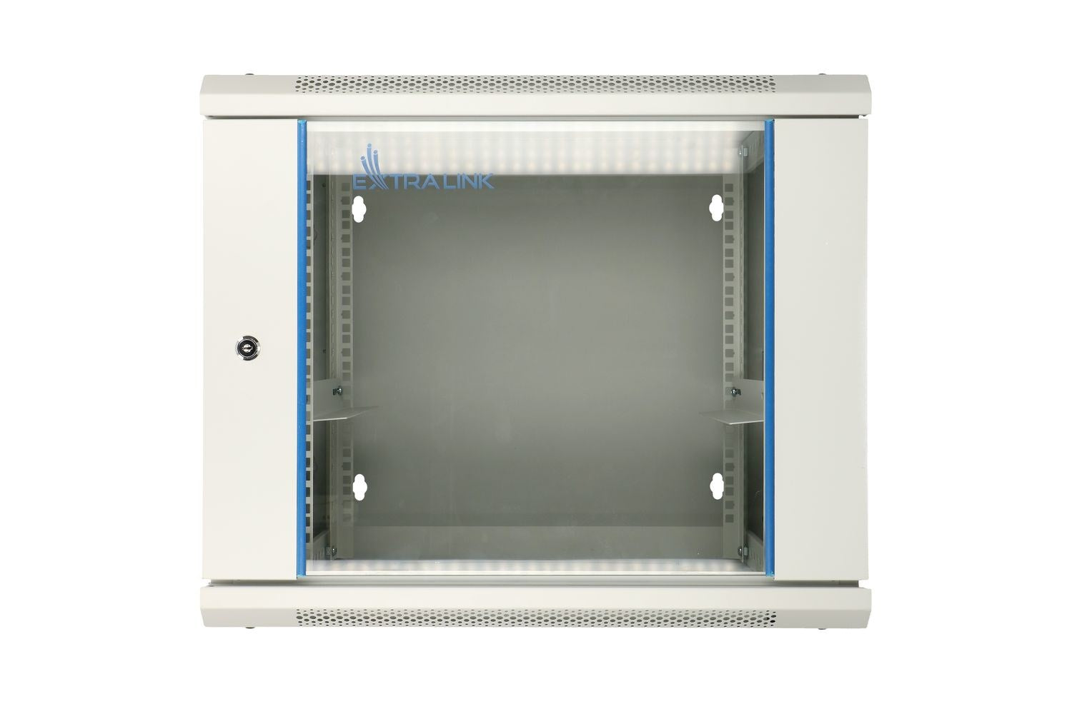 Extralink Rackmount Cabinet 12U 600x600 AZH Gray Wall Mounted Swing Type