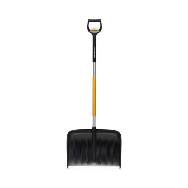 Fiskars 1057189 Snow Pusher - Metal Black Orange