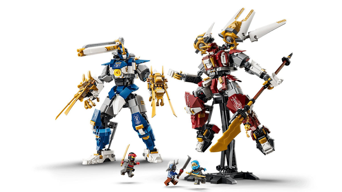 LEGO NINJAGO Building Blocks 71870 The Twin Titan Mechs - 1707 Pieces - 3 Minifigures - Ages 12+
