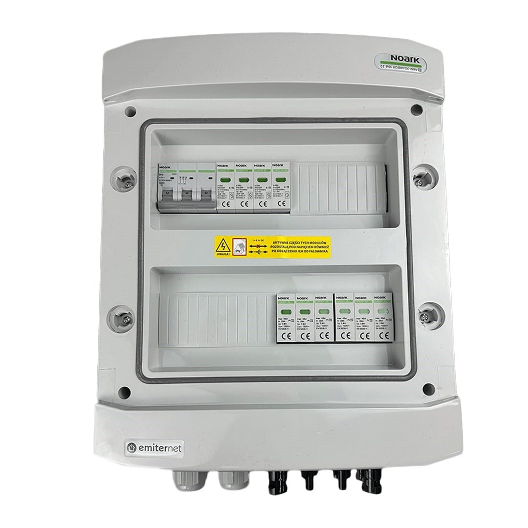 EMITER DCAC Junction Box IP65 1000V Type 2 Surge Arrester 2 PV Strings EM-98N_DCAC